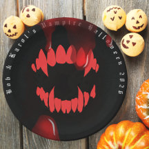 Vampieren bijten Halloween Papier Bord