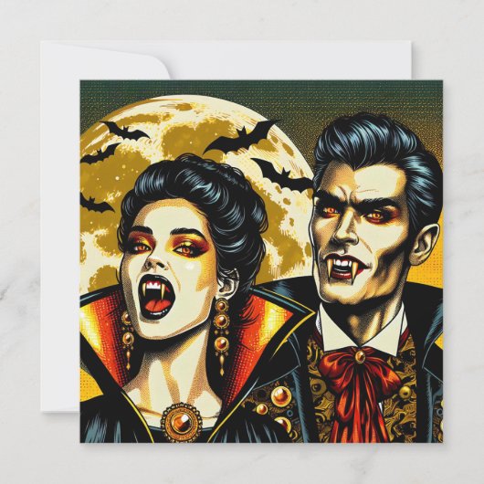 Vampieren en vleermuizen Halloween Party (Voorkant)