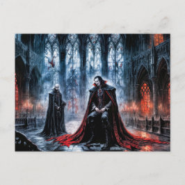 Vampieren in de gotische kathedraal briefkaart