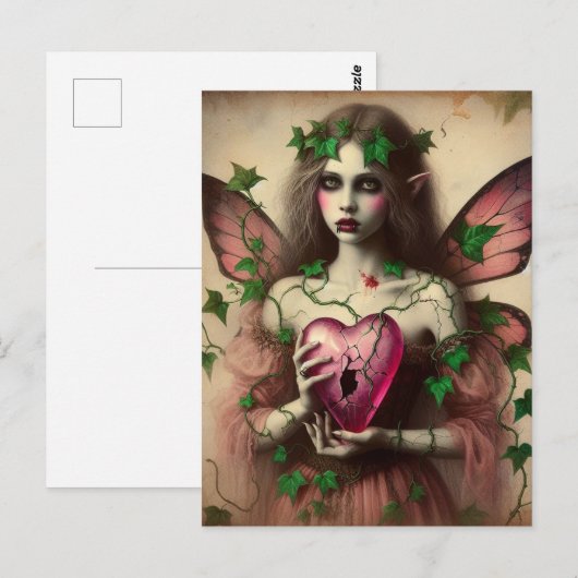 vampierenfee briefkaart (Voorkant / Achterkant)