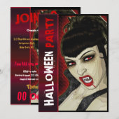 Vampierfeestjes kinderen kaart (Voorkant / Achterkant)