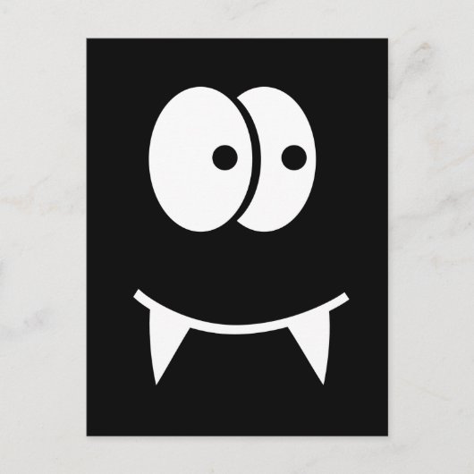 Vampiergezicht Briefkaart (Voorkant)