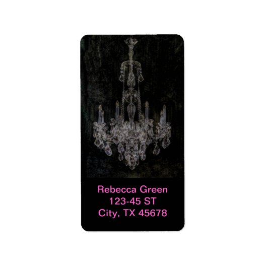  vampiergothic noodlottige kandelaar etiket (Voorkant)