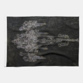  vampiergothic noodlottige kandelaar theedoek (Horizontaal)