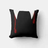 Vampierhoeken en bloedGothic Kussen (Voorkant)