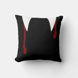 Vampierhoeken en bloedGothic Kussen