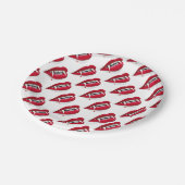 Vampierhoeken Papieren Bordje (Gekanteld)