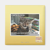 vampierkat glimlacht magneet (Voorkant)