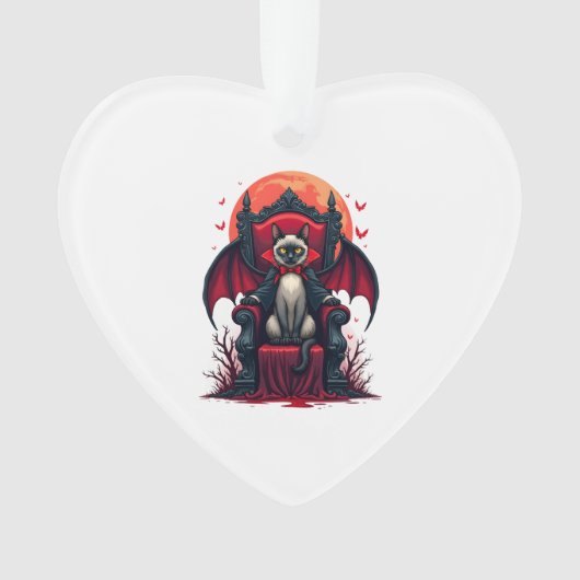 Vampierkat Heer Ornament (voorkant)