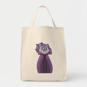 Vampierkat in paarse cape tote bag (Voorkant)