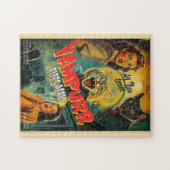 Vampierkat - retro horror poster legpuzzel (Horizontaal)
