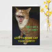 Vampierkatkaart Kaart (Gele Bloem)