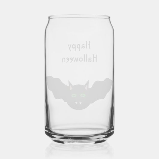 Vampierkattenbank met gezichtsveld - Halloween - A Blikvorm Glas (Achterkant)