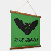 Vampierkattenbank met gezichtsveld - Halloween - A Hangend Wandkleed (Gebogen)