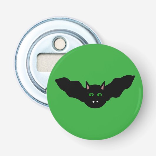 Vampierkattenfolie met zijkant haalloween flesopen button flesopener (Voorkant)