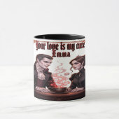 Vampierkoppel Love Design Halloween Dracula Lover Mok (Midden)