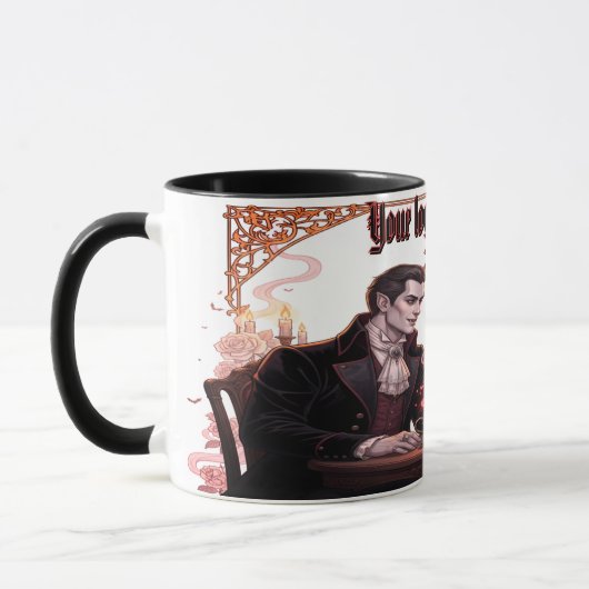 Vampierkoppel Love Design Halloween Dracula Lover Mok (Links)