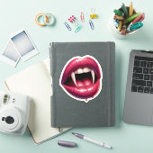 Vampierkus: Bourgondische lip Sticker (iPad Cover)