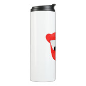 Vampierlips Dorst voor een nek Thermosbeker (Gedraaid links)