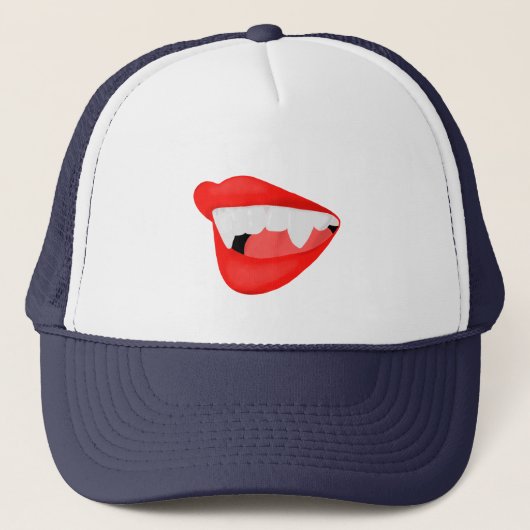 Vampierlips Dorst voor een nek Trucker Pet (Voorkant)