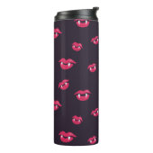 Vampierlips en hoekpatroon thermosbeker (Gedraaid links)
