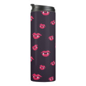 Vampierlips en hoekpatroon thermosbeker (Geroteerd rechts)