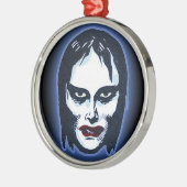 Vampiermeisje (horror) metalen ornament (Links)