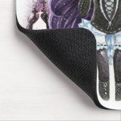 Vampiermeisje met spoken en bloederige bunny muismat (Hoek)