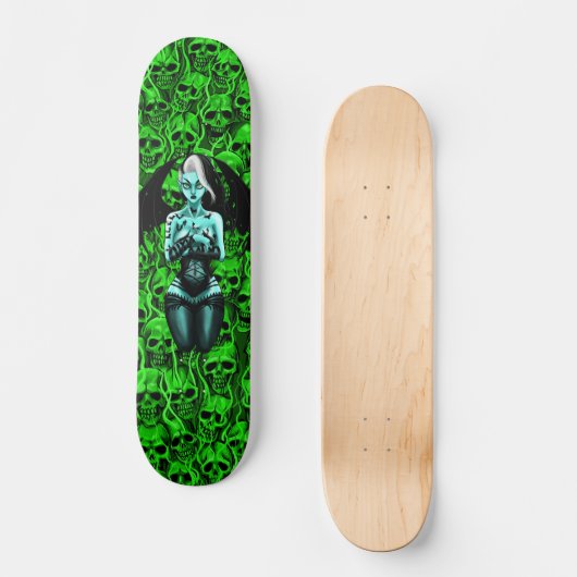 vampiermeisje persoonlijk skateboard (Voorkant)