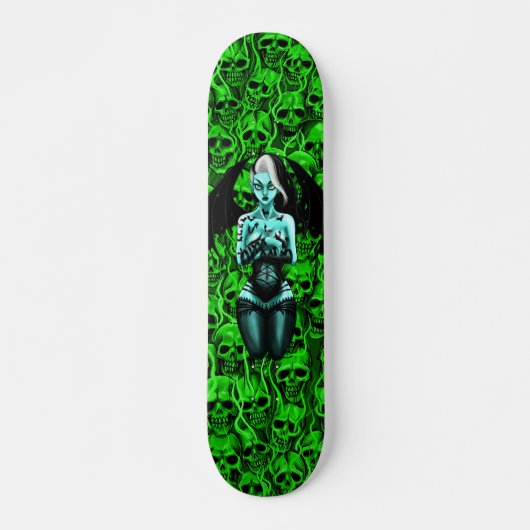 vampiermeisje persoonlijk skateboard (Voorkant)