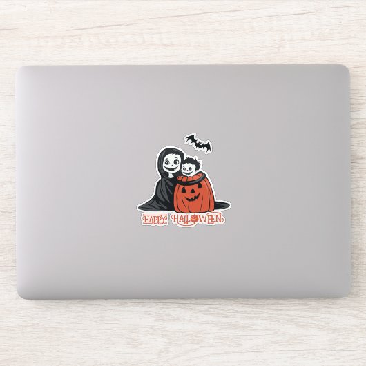 Vampiermoeder en haar kind sticker (Computer)