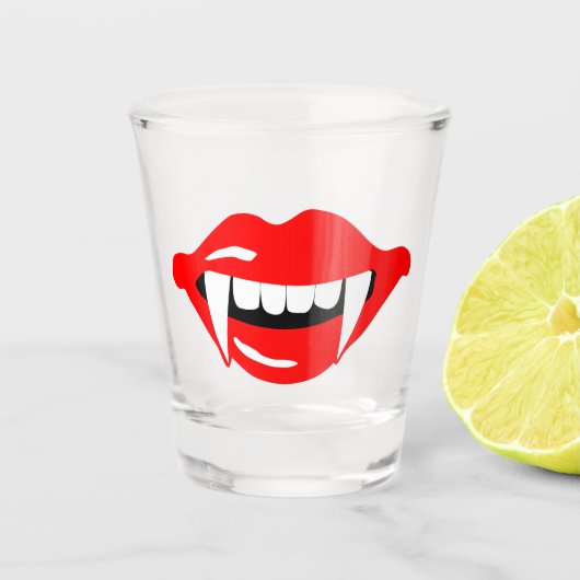 Vampiermond Shot Glas (Voorkant)