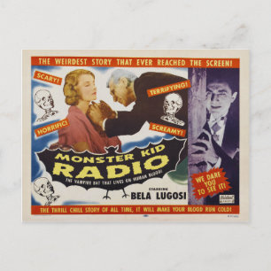 Vampiermonsters van het Monster Kind Radio Briefka Briefkaart