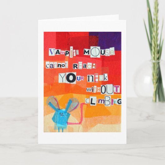 vampiermuis kaart (Voorkant)