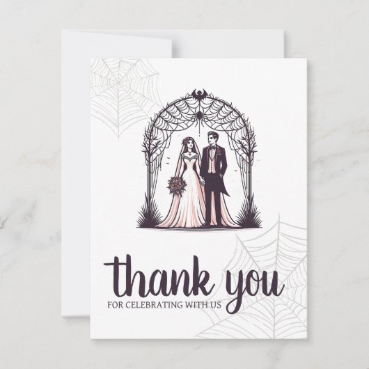 Vampierpaar Bedankkaart (Voorkant)