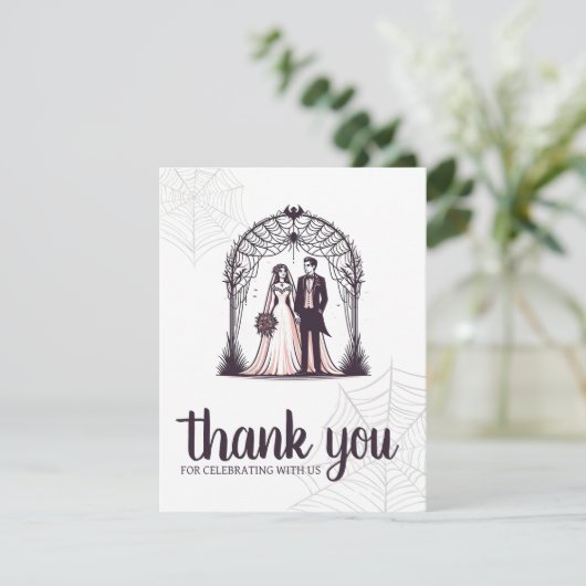 Vampierpaar Bedankkaart (Staand voorkant)