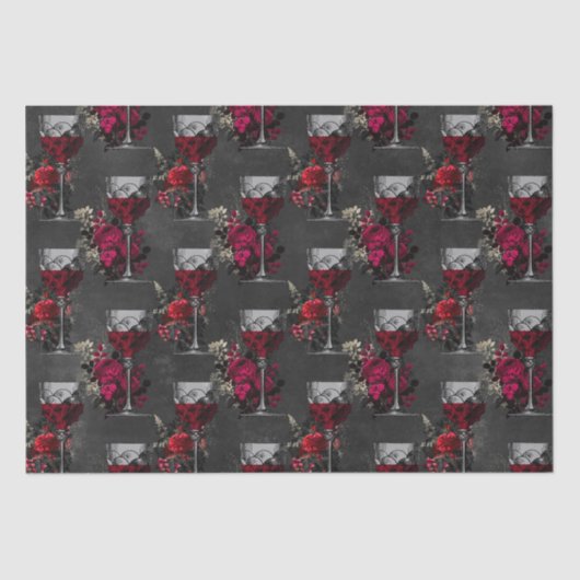 Vampierpatroon Tissuepapier (Voorkant)