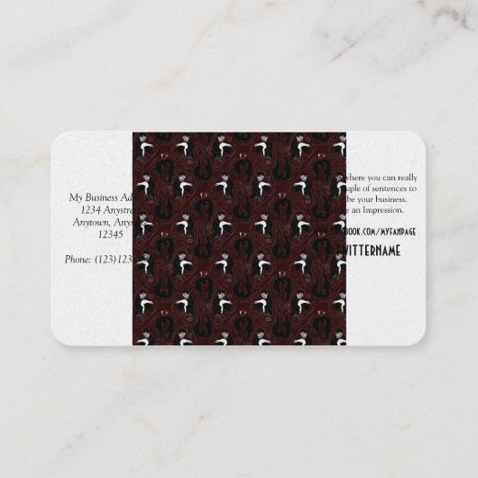 Vampierpatroon Visitekaartje (Achterkant)