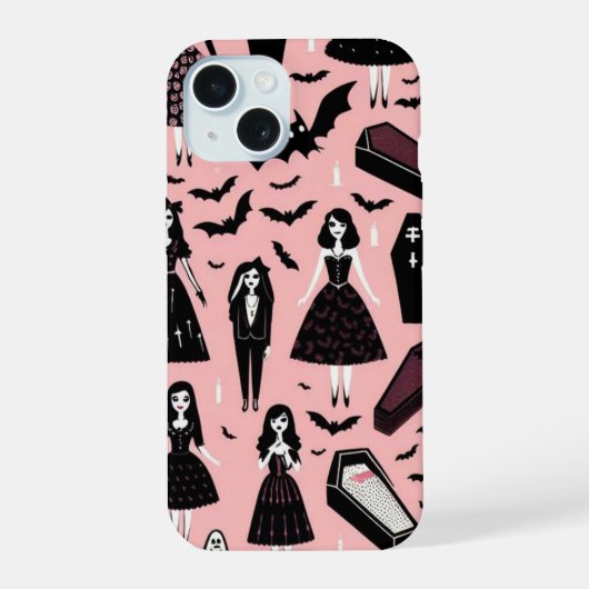 Vampierpoppen iPhone 15 Case (Achterkant)