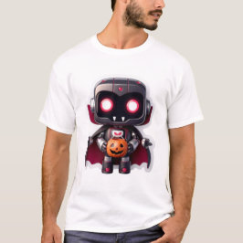Vampierrobot Halloween Schattigee griezelige techn T-shirt