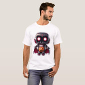 Vampierrobot Halloween Schattigee griezelige techn T-shirt (Voorkant volledig)