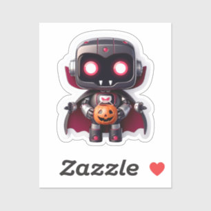 Vampierrobot Halloween Vinyl Sticker Spooky & Cut
