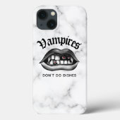 Vampiers doen geen dees Funny Gothic Case-Mate iPhone Case (Achterkant)