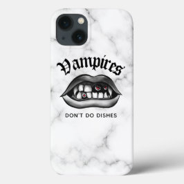 Vampiers doen geen dees Funny Gothic Case-Mate iPhone Case