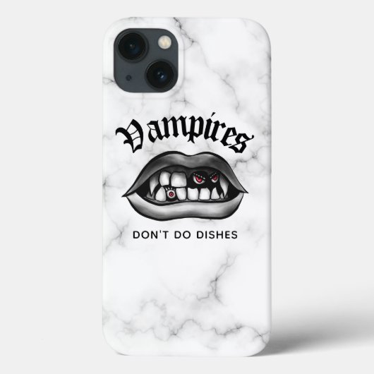 Vampiers doen geen dees Funny Gothic Case-Mate iPhone Case (Achterkant)