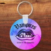 Vampiers doen geen flauw schimmelvaporwave sleutelhanger (Voorkant)