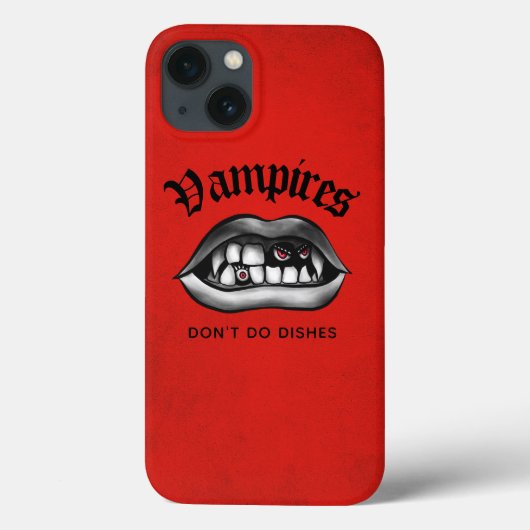 Vampiers doen geen flauwe rode Gothic Case-Mate iPhone Case (Achterkant)