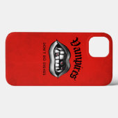 Vampiers doen geen flauwe rode Gothic Case-Mate iPhone Case (Achterkant (horizontaal))