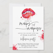 Vampiers en vampiers Halloween Cocktail Party Soir Kaart (Voorkant)