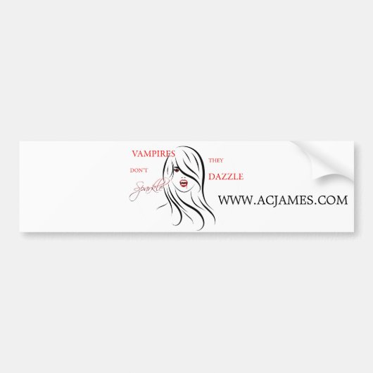Vampiers snuffelen niet, ze zeuren bumpersticker (Voorkant)